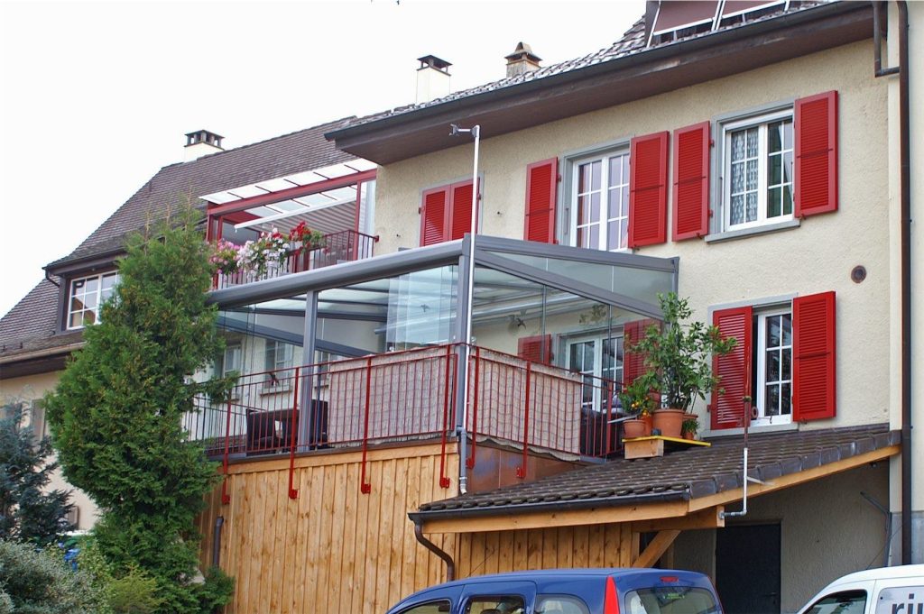 Wintergarten auf der Terrasse in Titterten